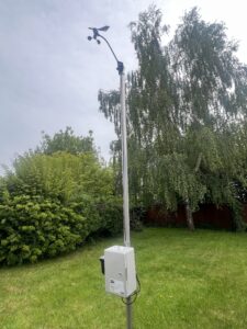 weather station on a pole